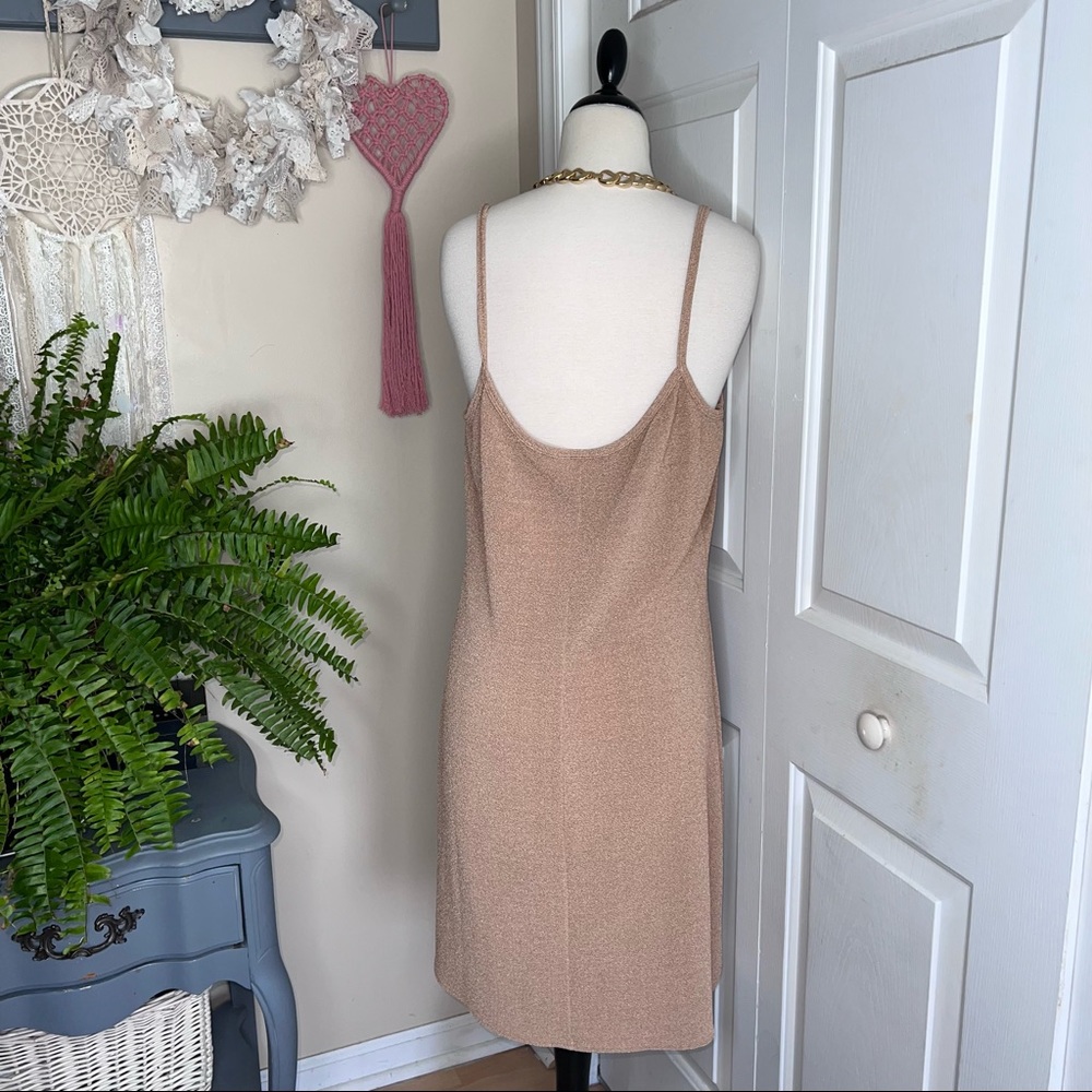 Beige Bodycon Scoop Neck Cami Dress - Picture 10 of 10